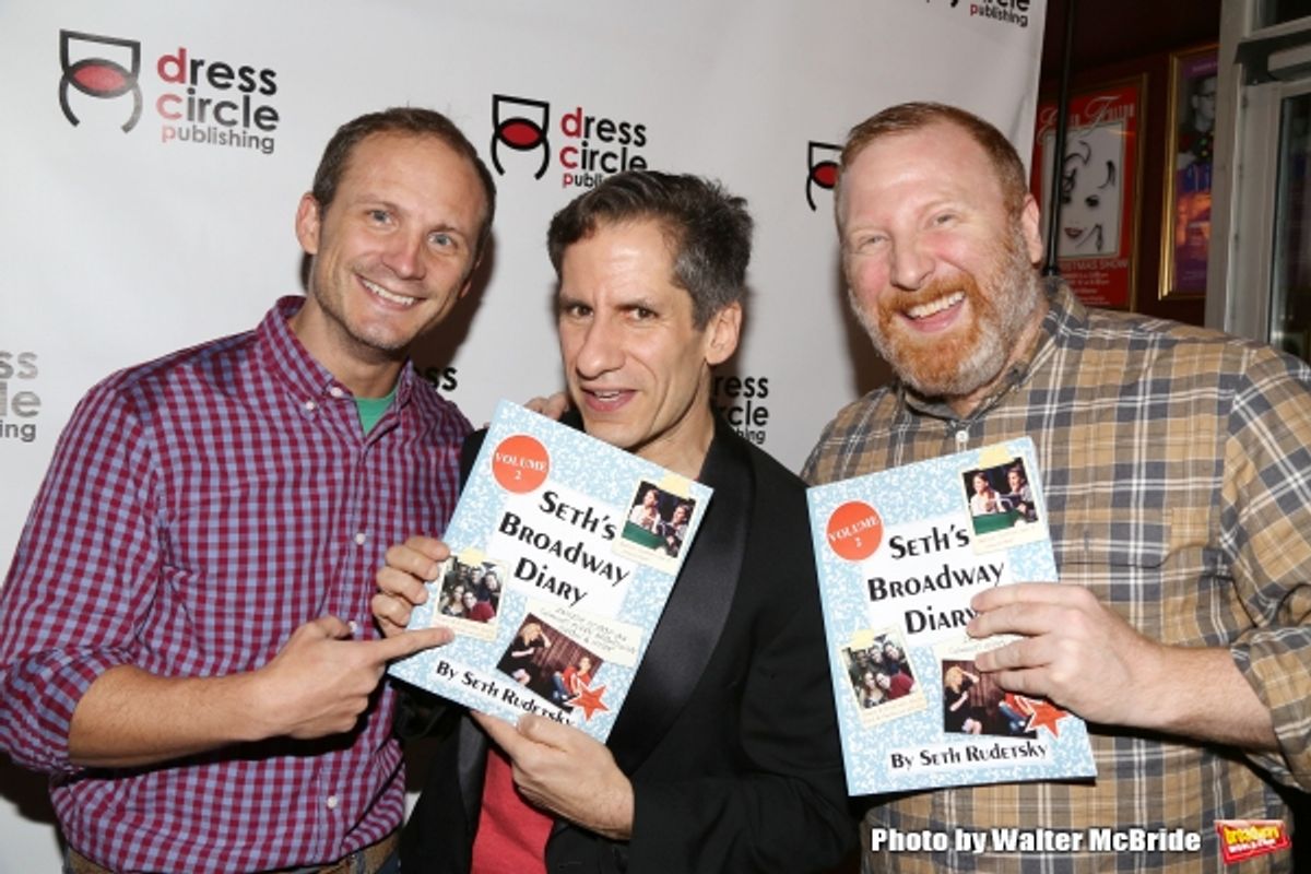 Jeff Bowen, Seth Rudetsky and Hunter Bell  at 