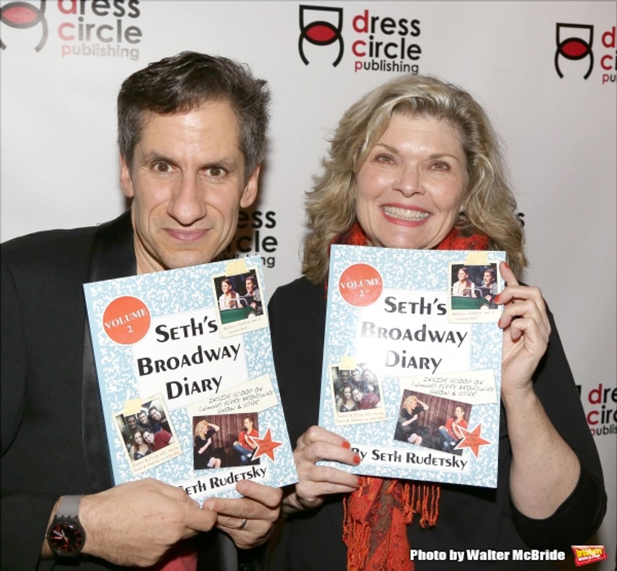 Seth Rudetsky and Debra Monk  at 