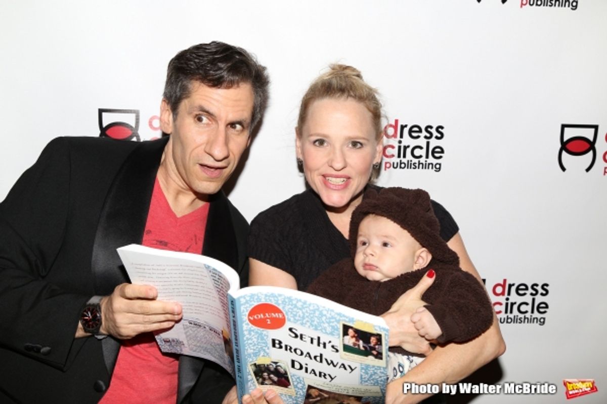 Seth Rudetsky, Anika Larsen and Kie Larsen Maxwell  at 