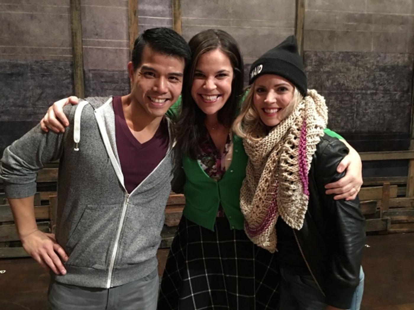 Photo Flash: Lindsay Mendez Visits Broadway's ALLEGIANCE  Image