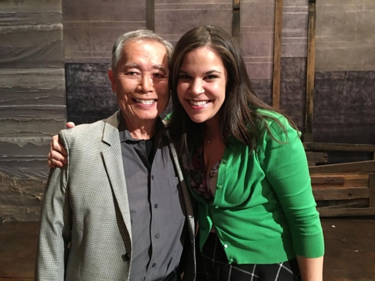 George Takei, Lindsay Mendez at 