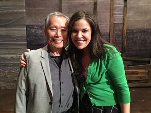 George Takei, Lindsay Mendez @ BroadwayWorld George Takei, Lindsay Mendez Photo