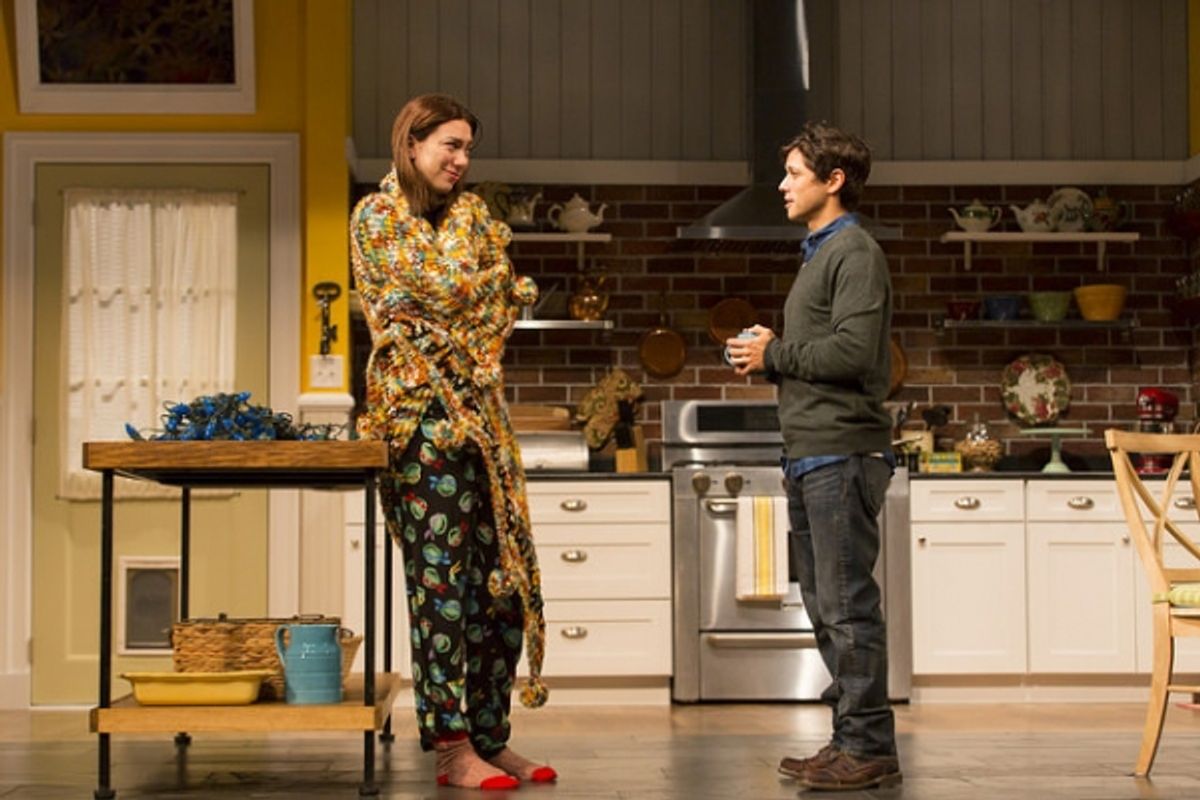 Madeline Wise as Zoe and Raviv Ullman as Hunter  at 