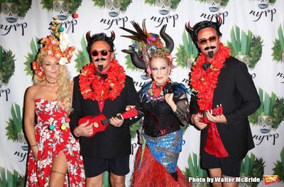 Jane Krakowski, designer Michael Kors, Bette Midler and Lance LePere  Photo