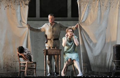 Zachary Uzarraga, Tomasz Konieczny  & Angela Denoke  Photo