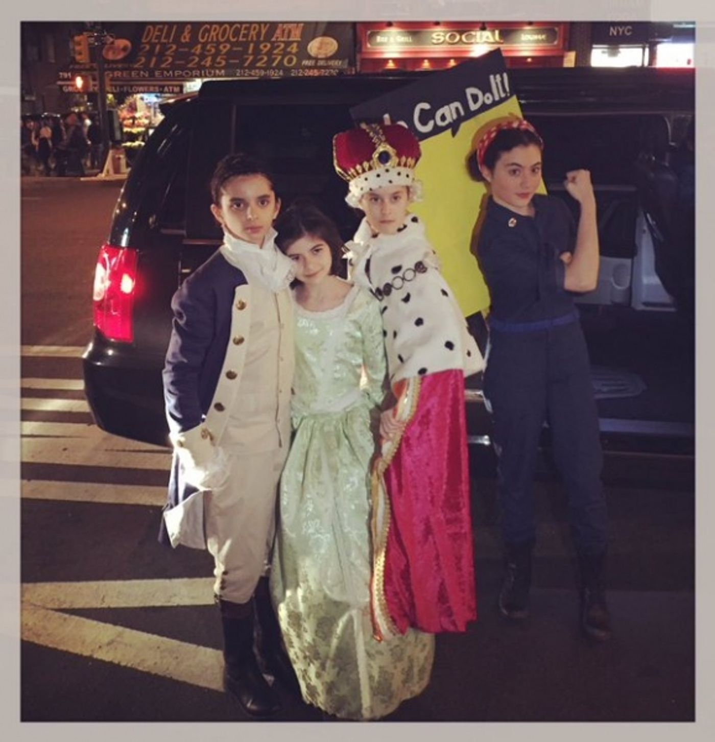 Photo Flash: Sydney Lucas and FUN HOME Kids Take Over HAMILTON for Halloween  Image