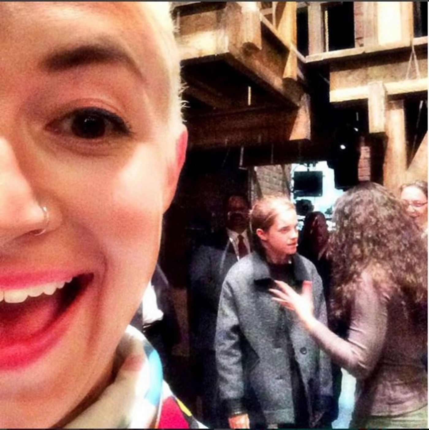 Photo Flash: Nathan Lane, Emma Watson, Usher, and More Pose on HAMILTON Stage  Image