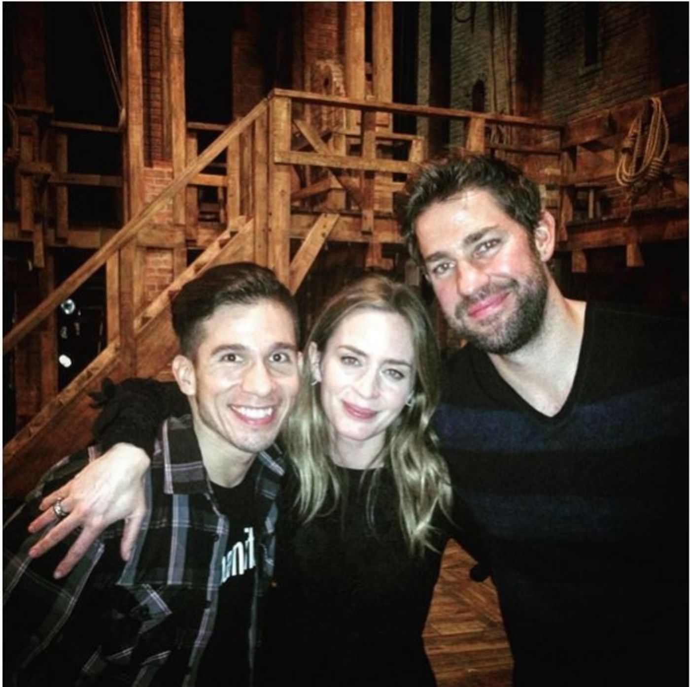 Photo Flash: Nathan Lane, Emma Watson, Usher, and More Pose on HAMILTON Stage  Image