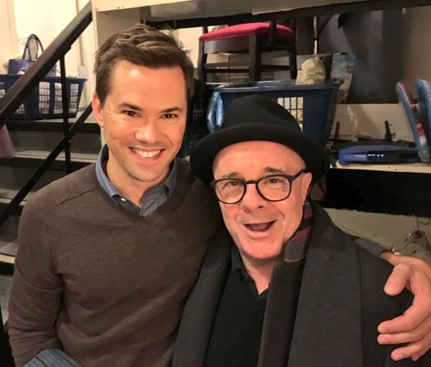 Photo Flash: Nathan Lane, Emma Watson, Usher, and More Pose on HAMILTON Stage  Image