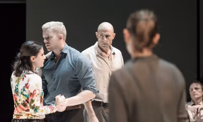 Phoebe Fox, Russell Tovey and Mark Strong Photo