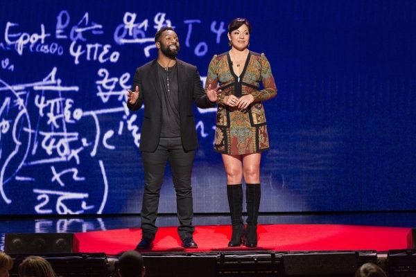 Sara Ramirez and Baratunde Thurston Photo