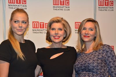 Christine Baranski with her daughters Lily Cowles and Isabel Cowles Photo