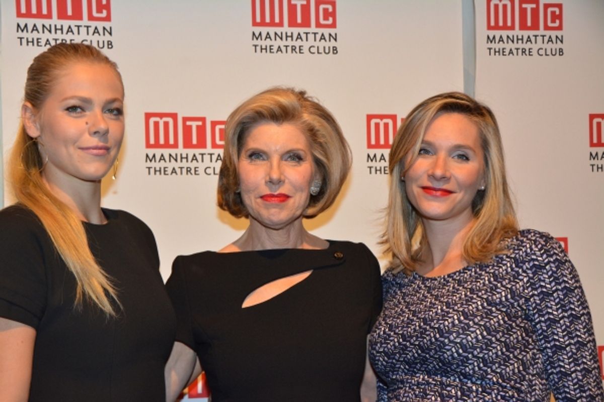 Christine Baranski with her daughters Lily Cowles and Isabel Cowles at 
