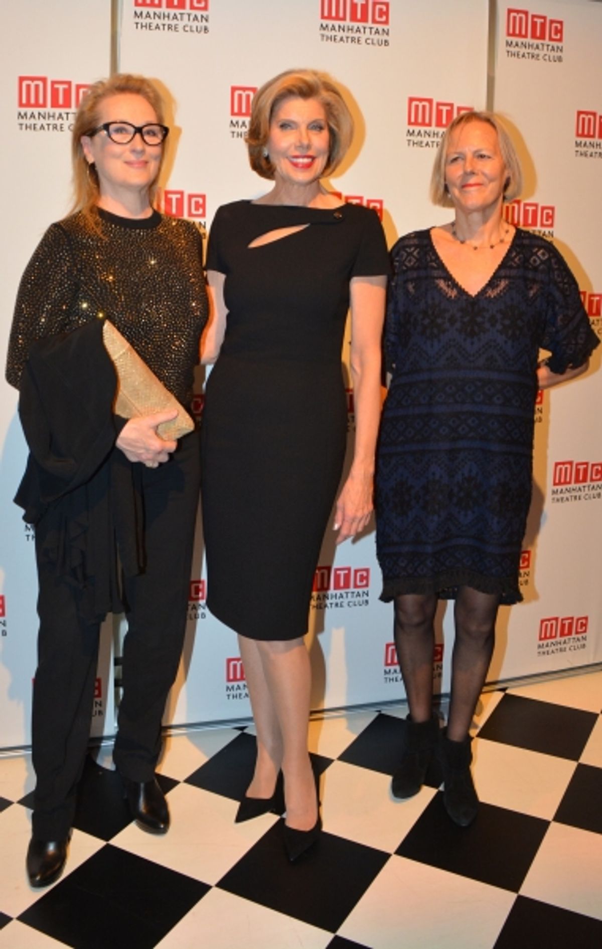 Meryl Streep, Christine Baranski and Phyllida Lloyd at 