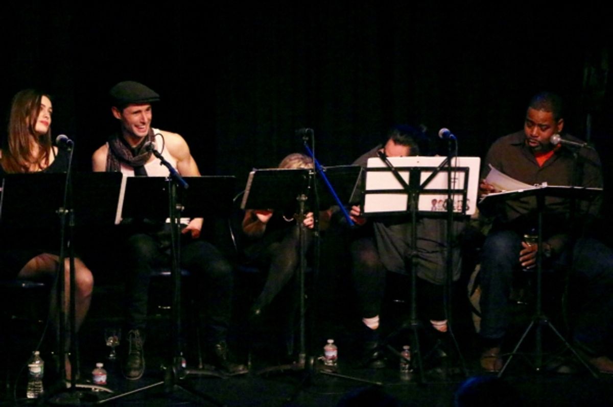 Bernard Dotson (far right) destroys everyone''s composure with one simple phrase. Laura Yoder Witt & Mike Schwitter manage to keep their heads, while Jessica Hendy & Keala Settle literally lose theirs. at 