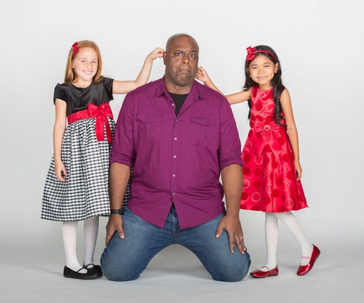 J. Bernard Calloway stars as The Grinch and (from left) Taylor Coleman and Mikee Castillo as Cindy-Lou Who at 