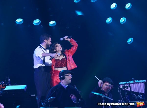 Josh Segarra and Ana Villafane during the Broadway Opening Night Curtain Call Bows fo Photo