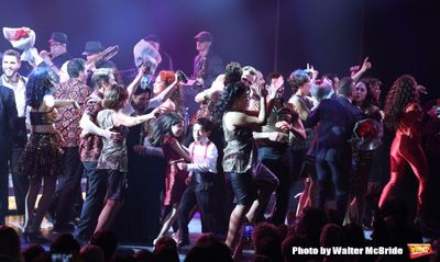 Gloria Estefan with the cast and creative team Photo