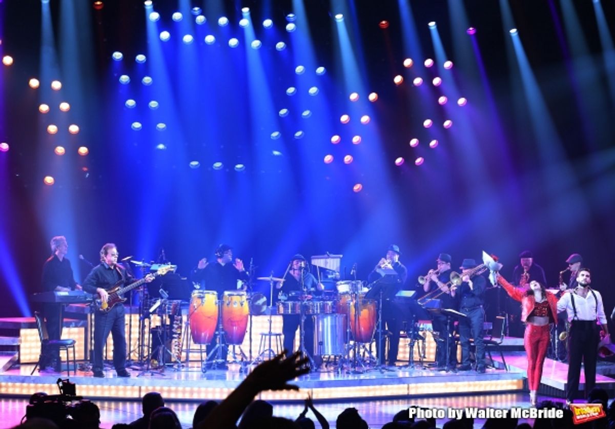 Ana Villafane and Josh Segarra with the Band  at 