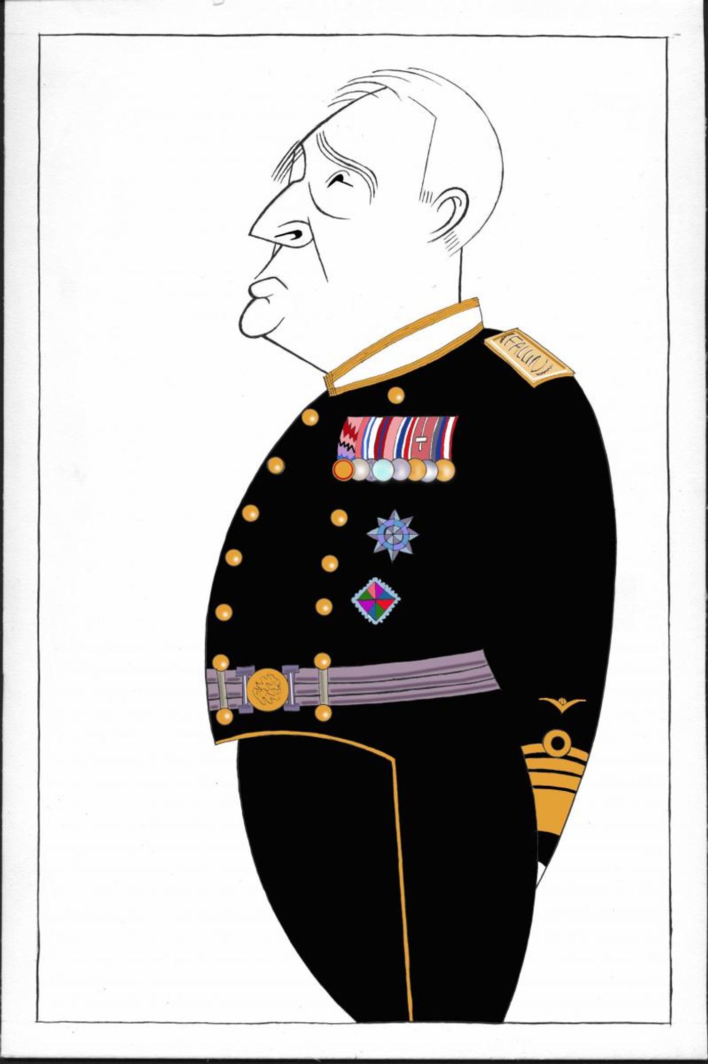 BWW Exclusive: Ken Fallin Draws the Stage - KING CHARLES III  Image