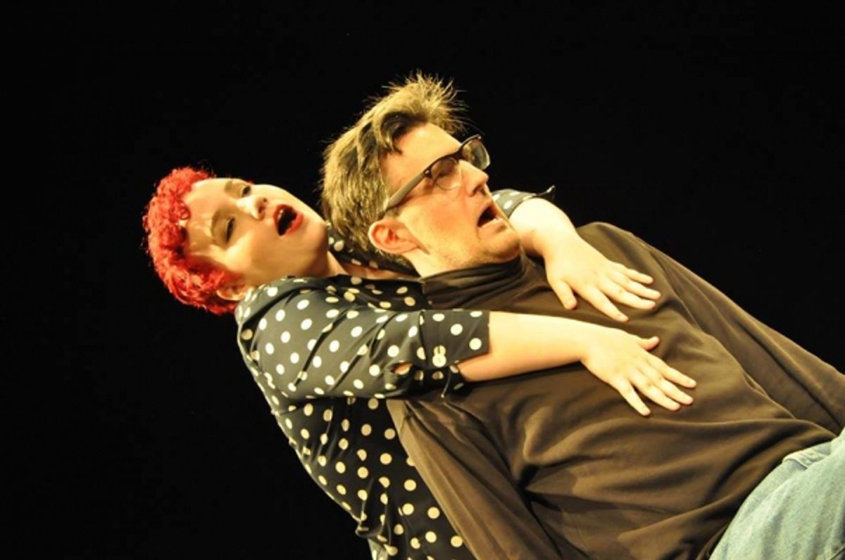 JODIE CHAPIN (Adriana) and  BEN STAHL (Antipholus) at 