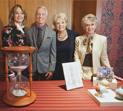 Diedre Hall, Greg Meng, Susan Seaforth-Hayes and ceremony host Tippi Hedren with Item Photo