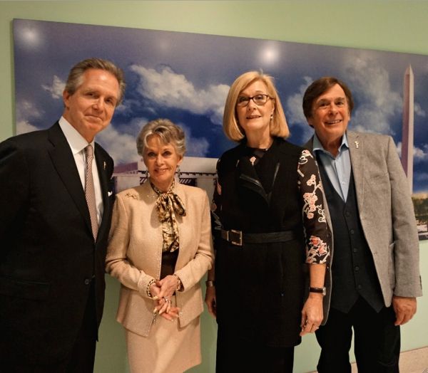 NATAS reps Les Heintz, Tippi Hedren (Hostess), Barbara Williams Perry and David Micha Photo