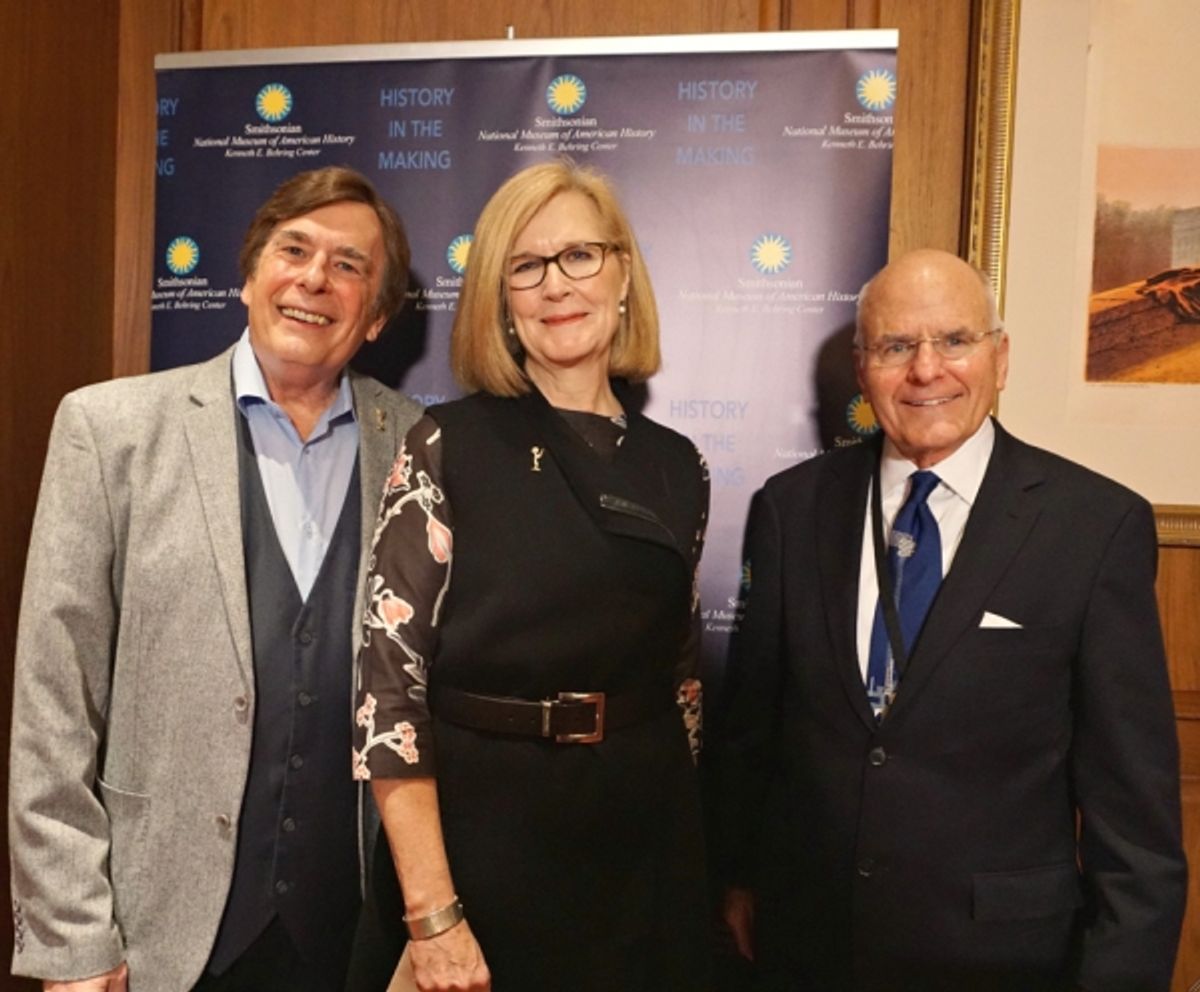  David Michaels (NATAS Sr VP Daytime EMMYS) and Barbara Williams Perry (Sr Vice Chair) with Smithsonian Exec , John Gay at 