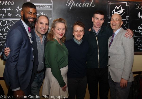 Niegel Smith, Daniel Oreskes, Kristine Nielsen, Tom Phelan, Cameron Scoggins and Tayl Photo