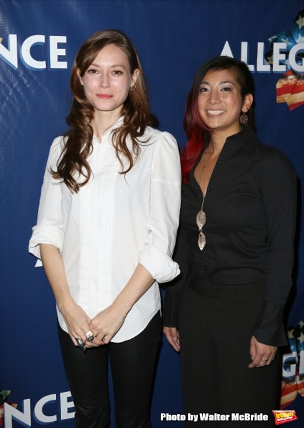 Lydia Wilson and guest  Photo