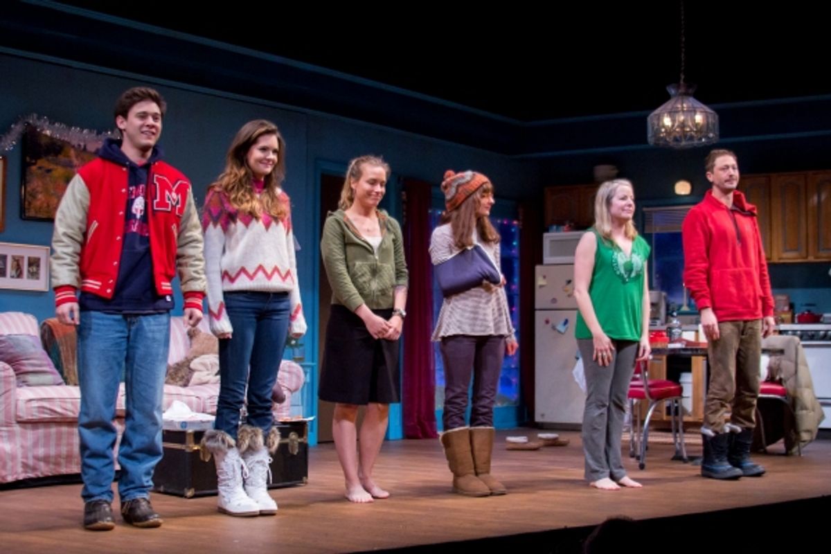 Josh Green, Meghann Fahy, Piper Perabo, Lizzy DeClement, Tasha Lawrence, Ebon Moss-Bachrach at 