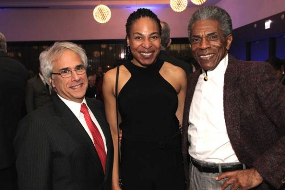 The Recipients: Broadway In Chicago President Lou Raizin, Theatre School alumna Karen Aldridge and Andre De Shields at 