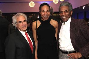 The Recipients: Broadway In Chicago President Lou Raizin, Theatre School alumna Karen Photo