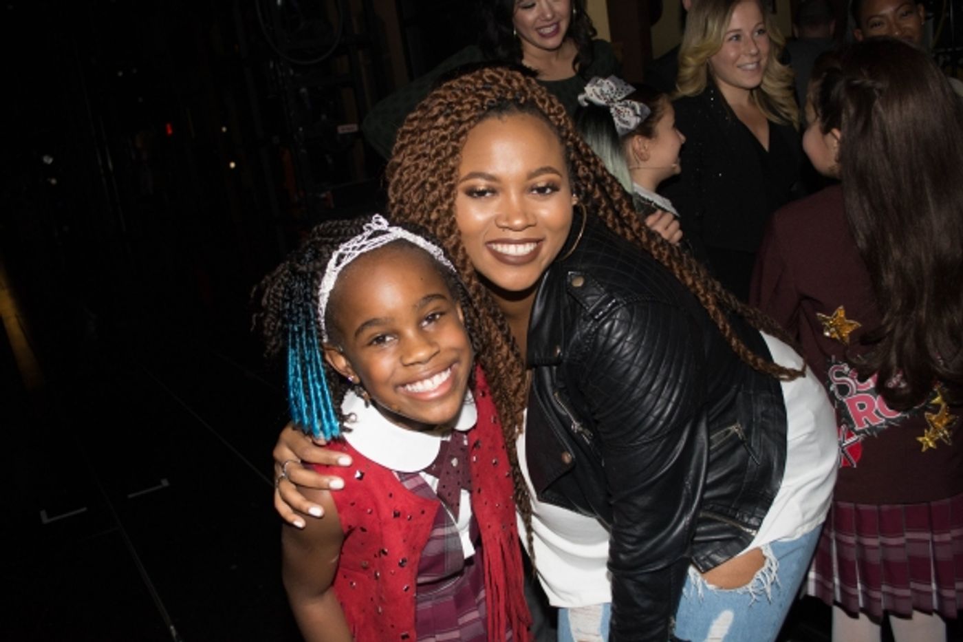 Photo Flash: Worlds Collide- SCHOOL OF ROCK Movie Cast Visits SCHOOL OF ROCK on Broadway!  Image