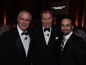 Ron Chernow, Charlie Rose, and Lin-Manuel Miranda Photo