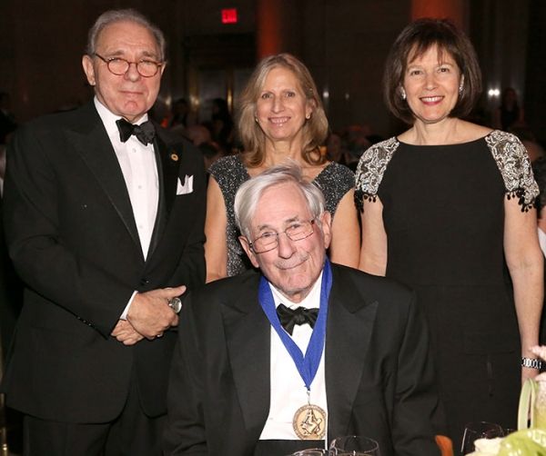 Roger Hertog, Louise Mirrer, Richard Gilder, Pam Schafler Photo