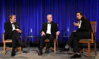 Charlie Rose, Ron Chernow, and Lin-Manuel Miranda Photo