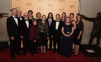The descendants of Alexander Hamilton with Lin-Manuel Miranda  Photo