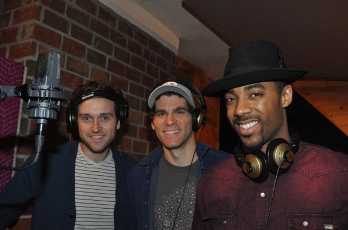 Rob Marnell, Josh Davis and Caliaf St. Aubyn at 