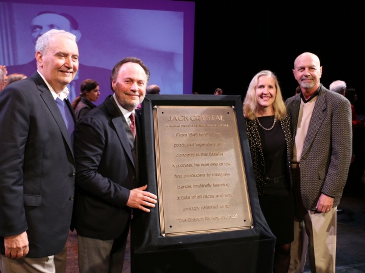 Joel and Billy Crystal, Dean Allyson Green and Richard Crystal at 