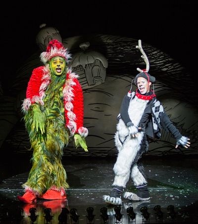 J. Bernard Calloway appears as The Grinch and Blake Segal as Young Max Photo