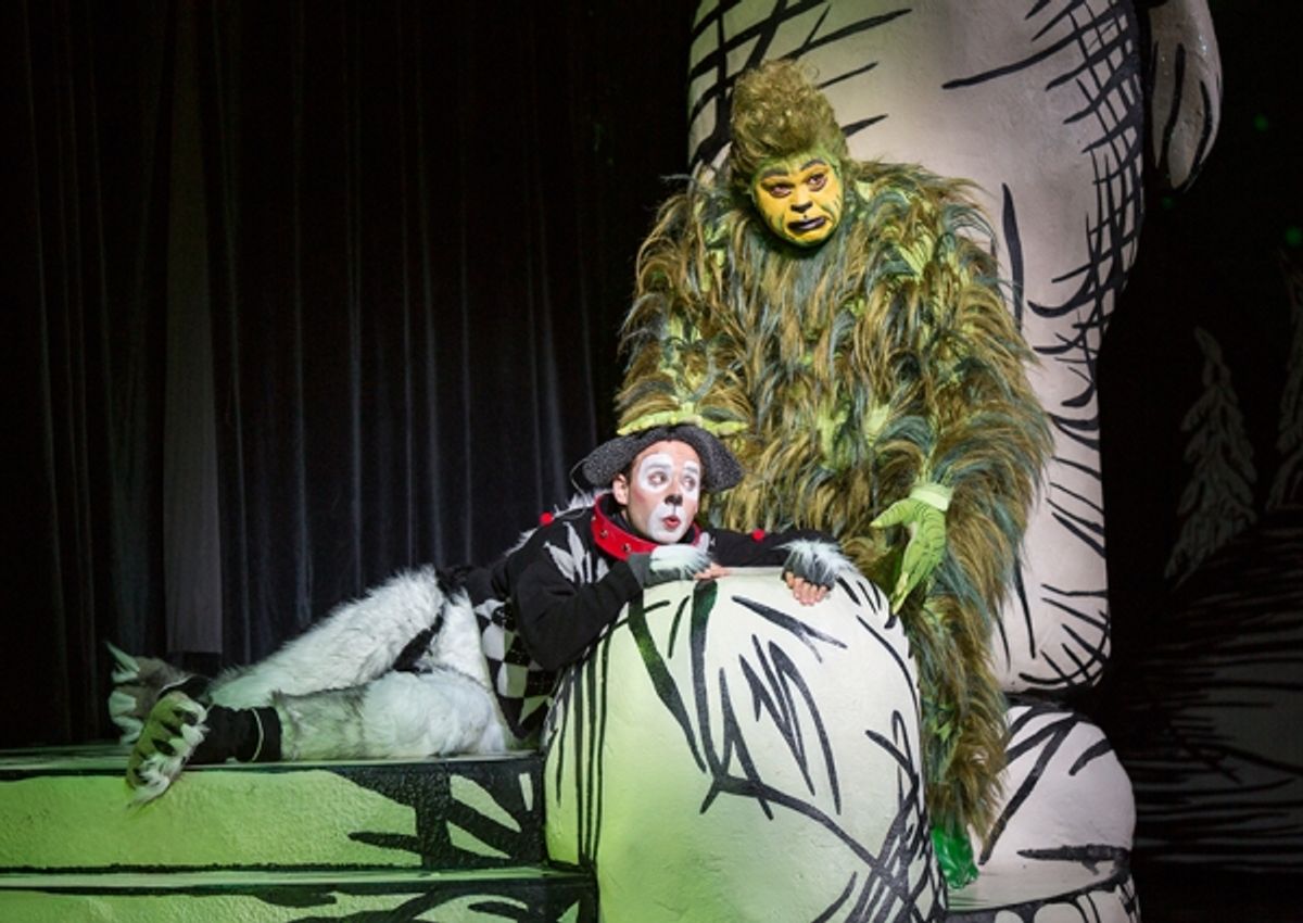 Blake Segal appears as Young Max and J. Bernard Calloway as The Grinch at 