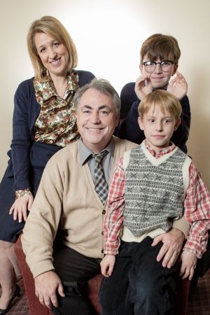 Heidi Walworth-Horn (Mother), Andrew Fry (The Old Man), Liam Loughridge (Raplhie), Luke Miller (Randy) on knee
@ BroadwayWorld Heidi Walworth-Horn (Mother), Andrew Fry (The Old Man), Liam Loughridge (Raplhie), Lu Photo