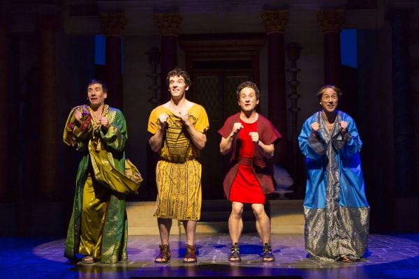 David Josefsberg (Marcus Lycus), Michael Urie (Hysterium), Christopher Fitzgerald (Ps Photo