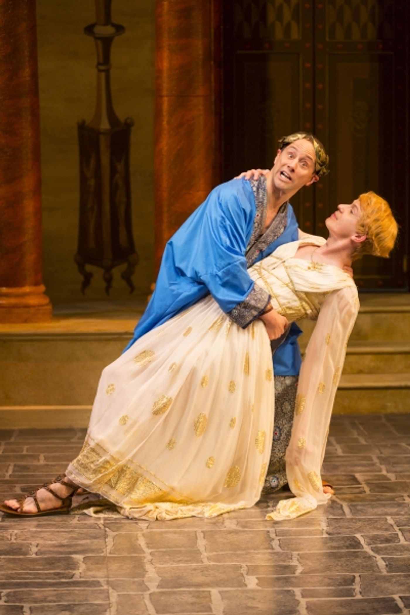 Photo Flash: New Shots of Christopher Fitzgerald and Michael Urie in '...FORUM' at Two River Theater  Image