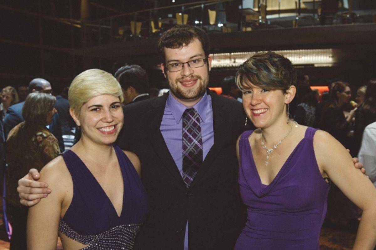 Crew members Lorraine Rhoden, Jeff Goldgeier and Elle Bolin  at 