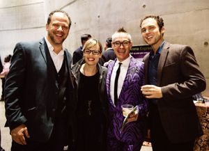 Local theater artists Aaron Posner, Erin Weaver, Matt Conner and Matthew Greenfield Photo