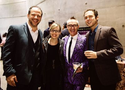 Local theater artists Aaron Posner, Erin Weaver, Matt Conner and Matthew Greenfield Photo