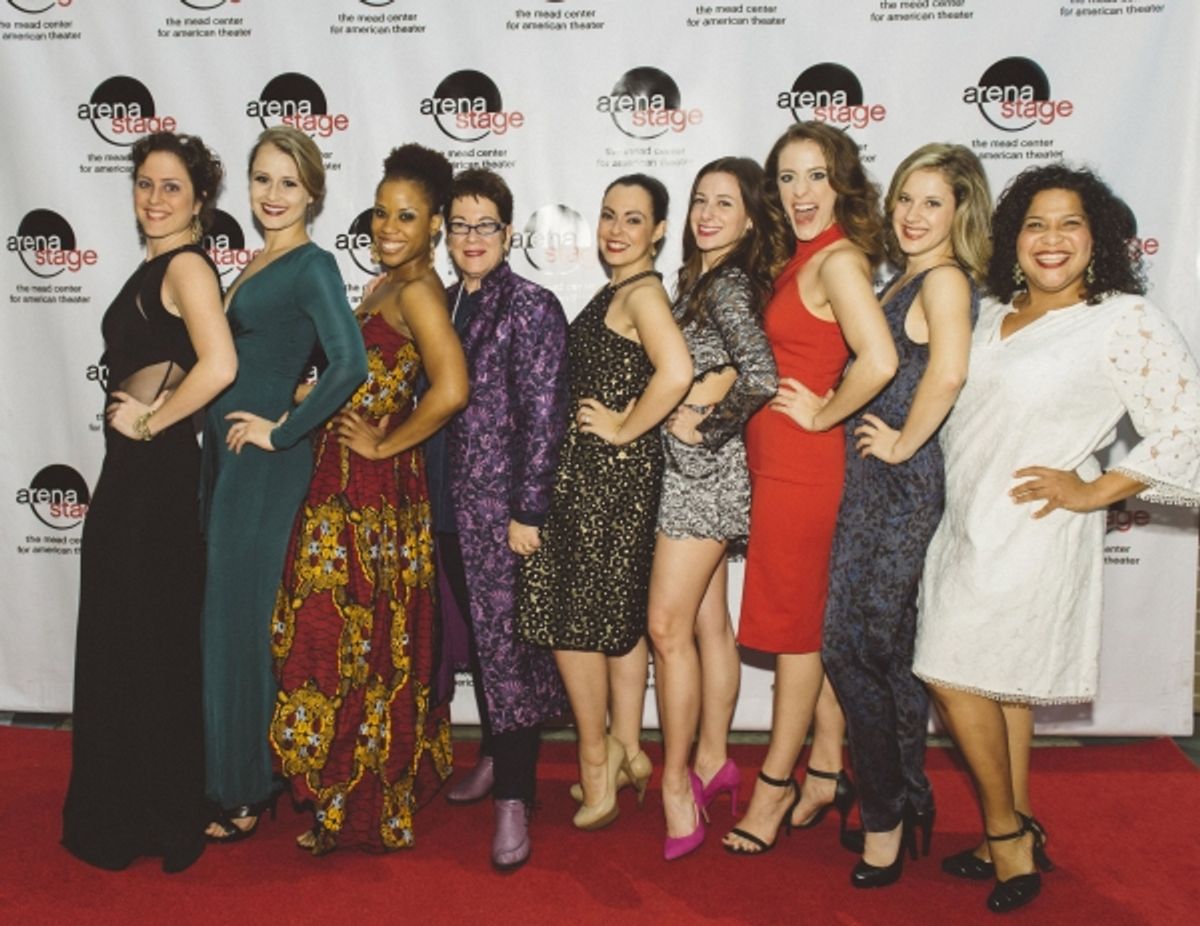 Dorea Schmidt, Lara Zinn, Eleasha Gamble, Molly Smith, Jesse Palmer, Jane Bunting, Lauren Gemelli, Juliane Godfrey and Rayanne Gonzales at 