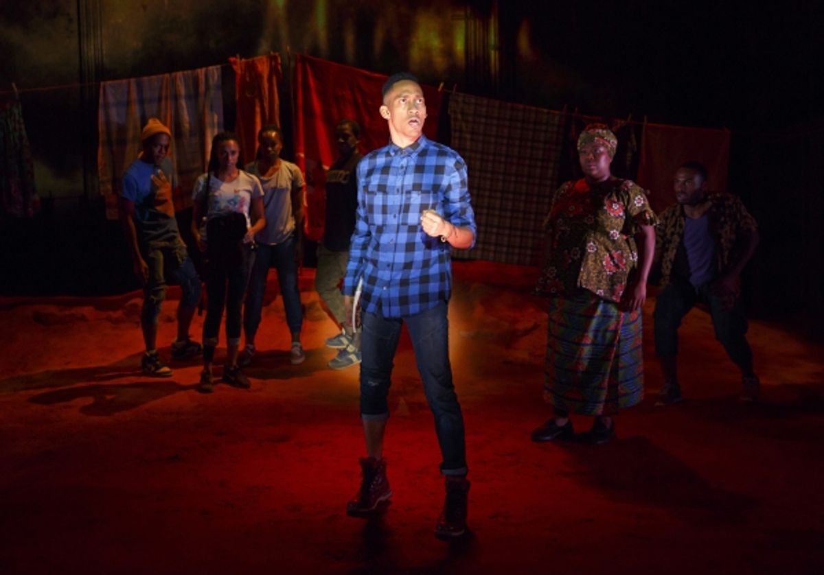 Griffin Matthews and the company of INVISIBLE THREAD at 